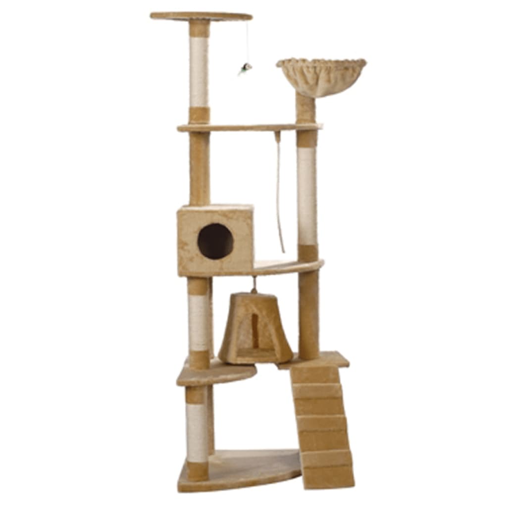 vidaXL Kattenkrabpaal Jaapie 191 cm (beige)