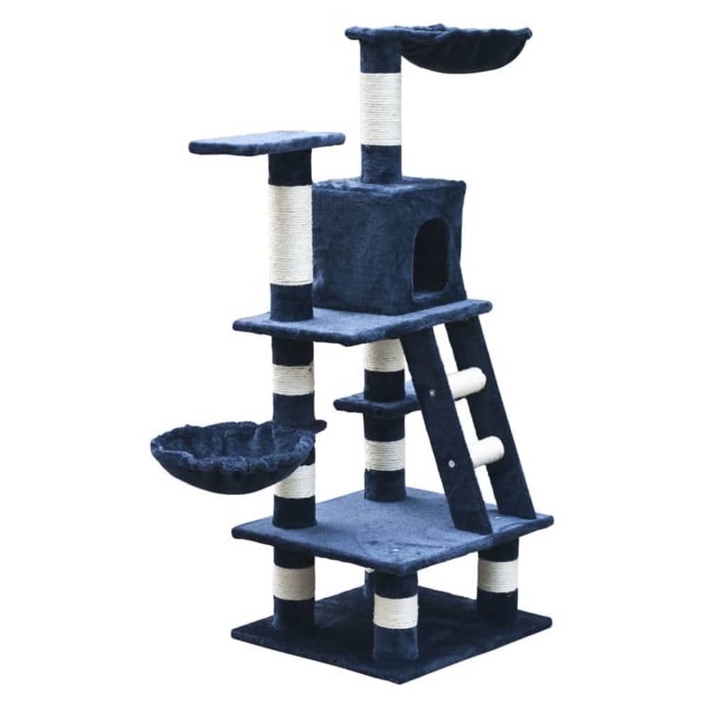 

vidaXL Kattenkrabpaal Jerry 122 cm (donkerblauw)