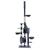 Kloretre XL 230-260 cm grå plysj