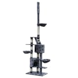 Cat Play Tree Cuddles XL 230 - 260 cm Grey with Paw Prints