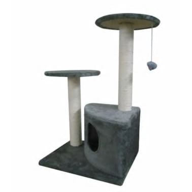 Arranhador para Gatos 70 cm / Cinza de pelúcia[2/4]
