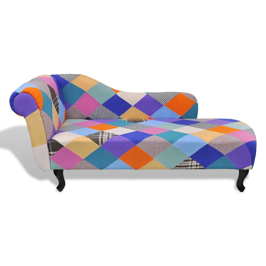 

vidaXL Chaise longue patchwork ontwerp