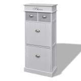 Wooden Shoe Cabinet With Top Drawers