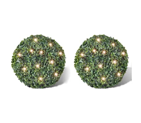 Ronde kunstbuxus 27 cm met solar LED-verlichting (2 stuks) online ... Ronde kunstbuxus 27 cm met solar LED-verlichting (2 stuks) online ...