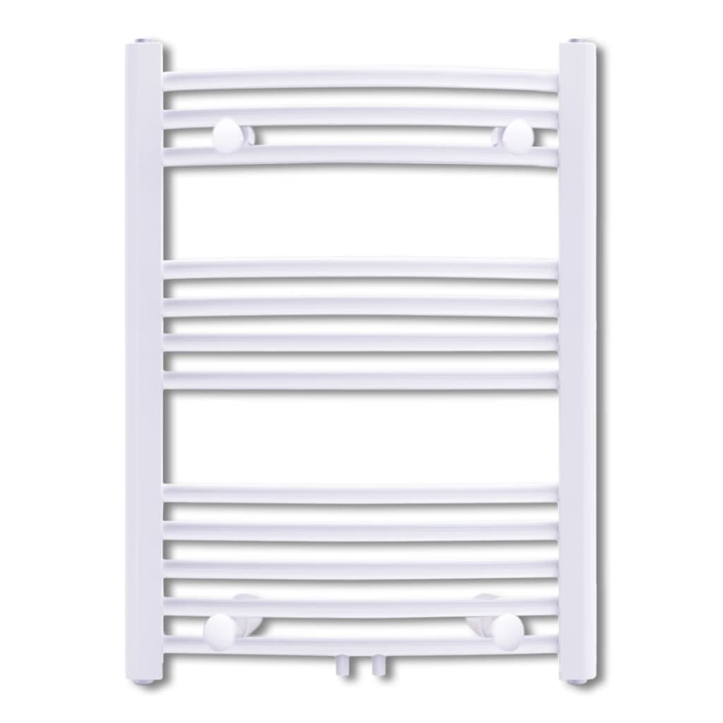 vidaXL Bathroom Radiator Central Heating Towel Rail Curve 600x764mm