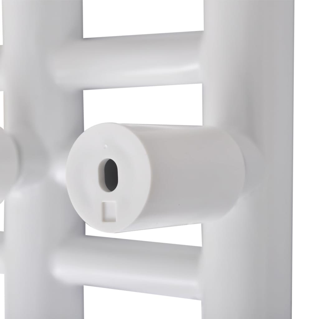 Fürdőszobai törölközőszárító radiátor központi fűtéssel E alakú 600 x 1200 mm 