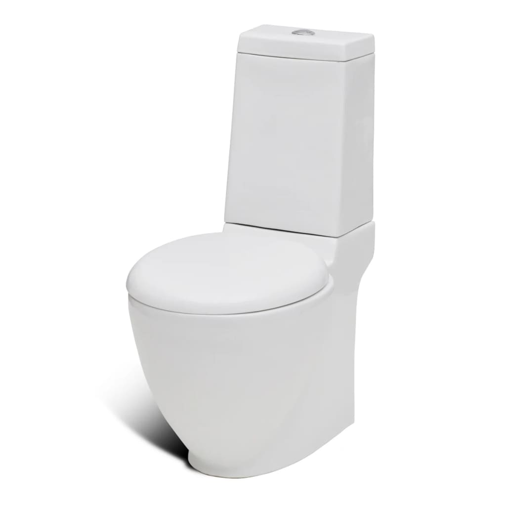 VidaXL - vidaXL Staand toilet en bidet set (wit)