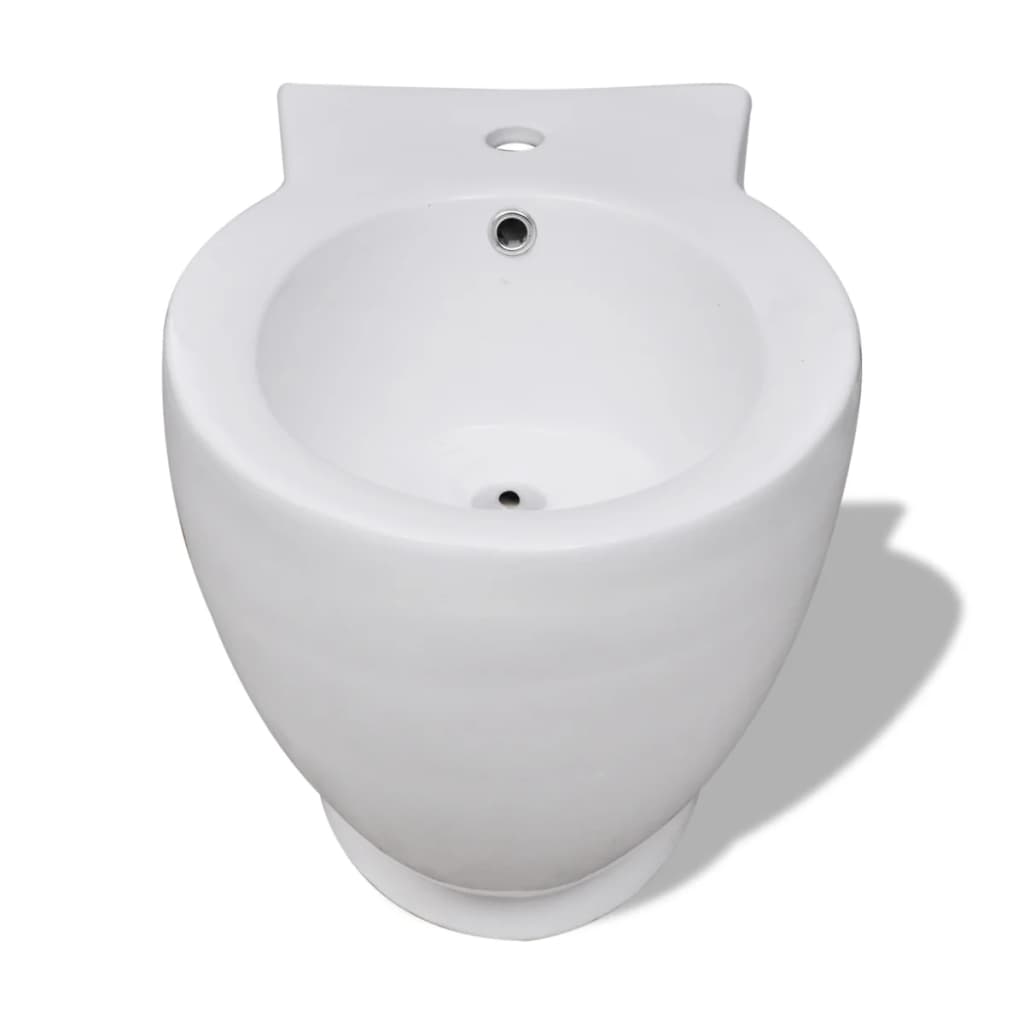Toaletní mísa a bidet ,  bílá keramika