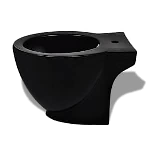Černá keramická toaleta a bidet - obrázek 9