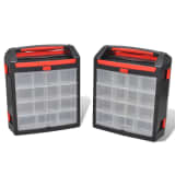 Caixa de ferramentas 2 pcs armazenamento de ferramentas
