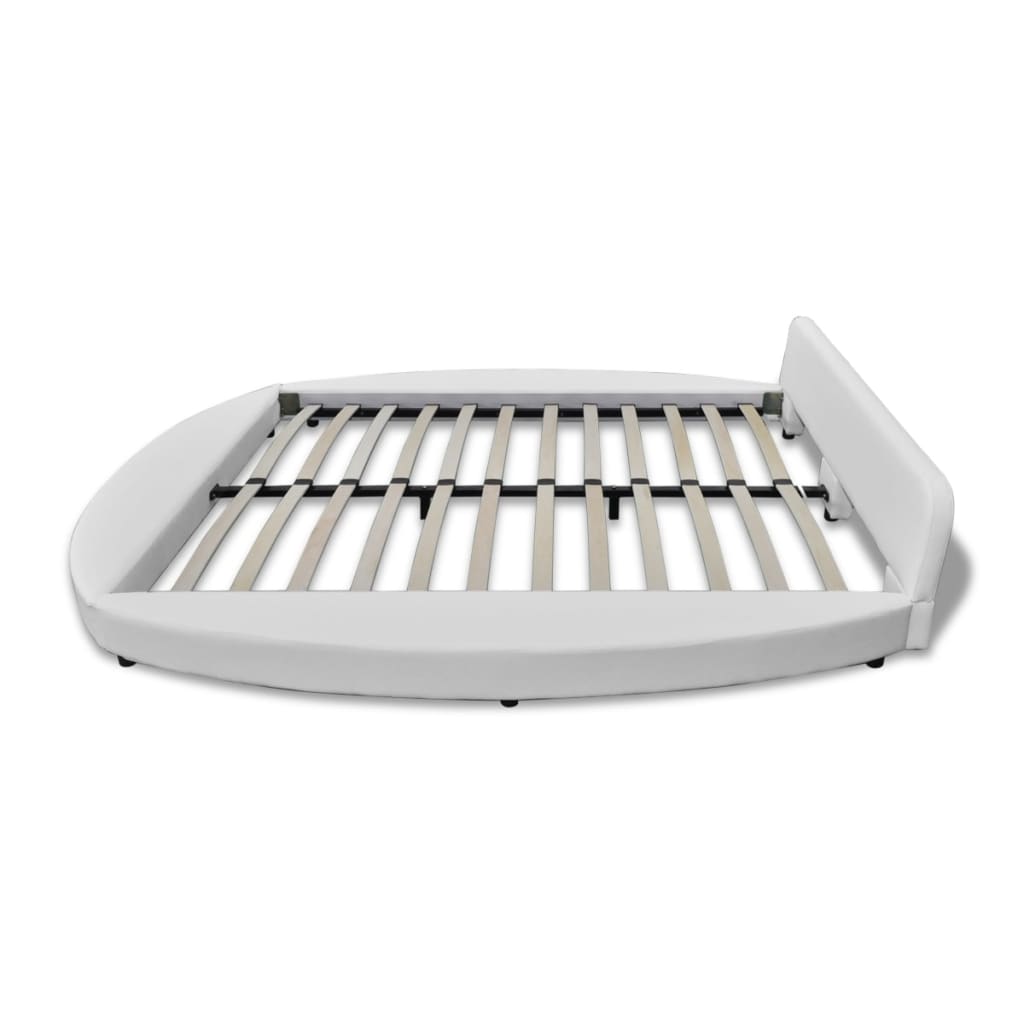 

vidaXL Bed met matras kunstleer wit 180x200 cm