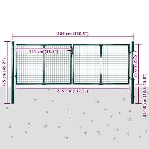 Zahradní pletivo branka plot dveře stěna mříž 300 x 75 cm - obrázek 9