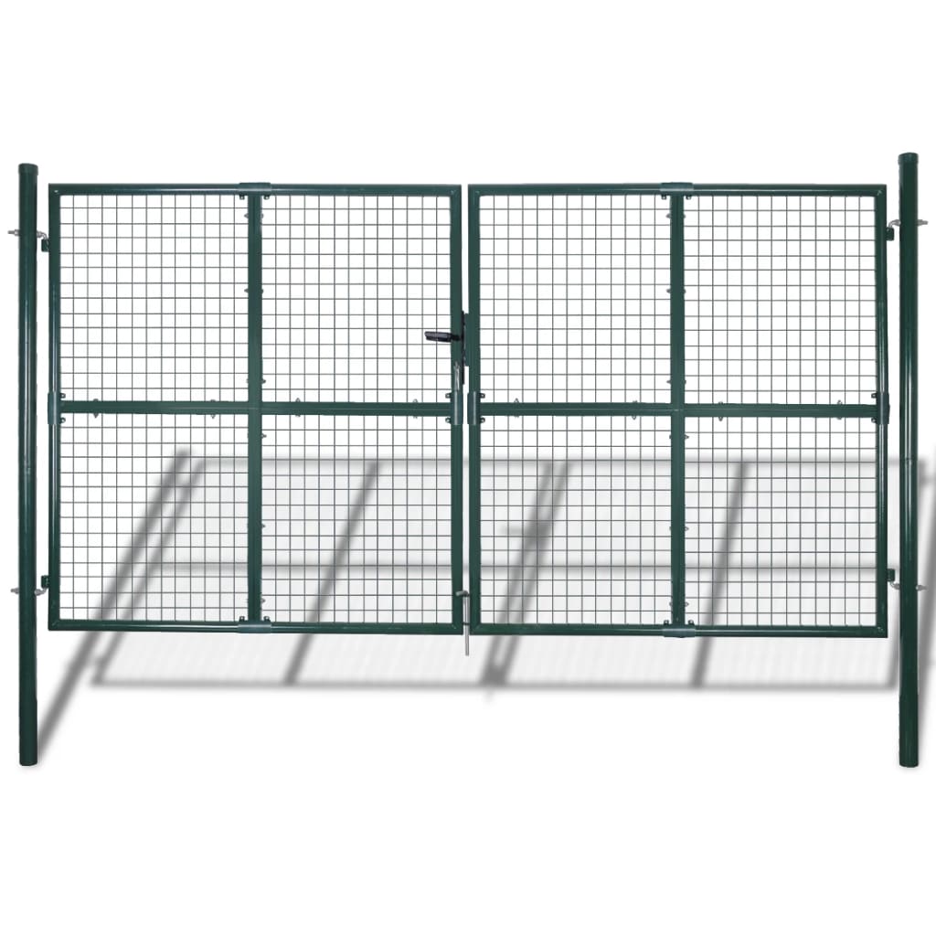 

vidaXL Chain Link Fence with Posts Spike Galvanized Steel 4.1ftx49.2ft