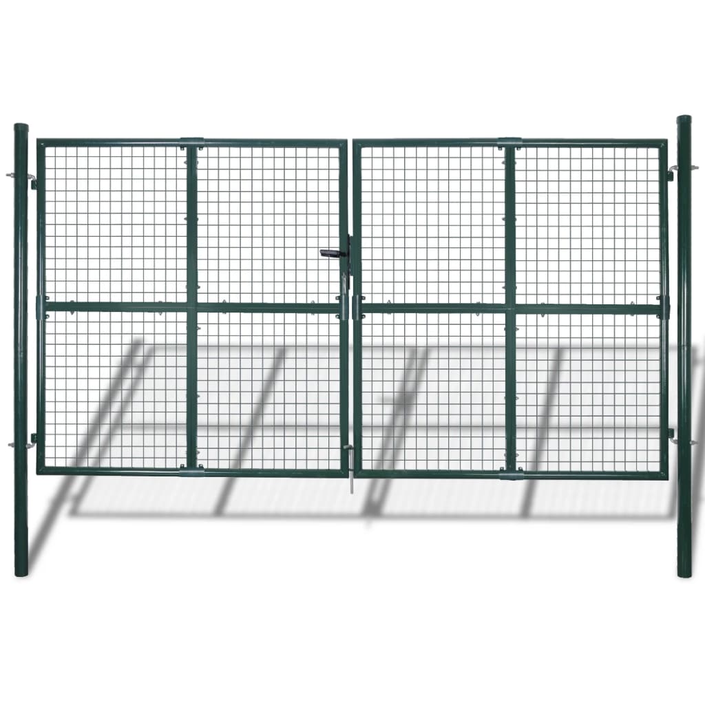 Gard de grădină plasă, poartă gard grilaj, 289×175 cm/306×225 cm 289x175