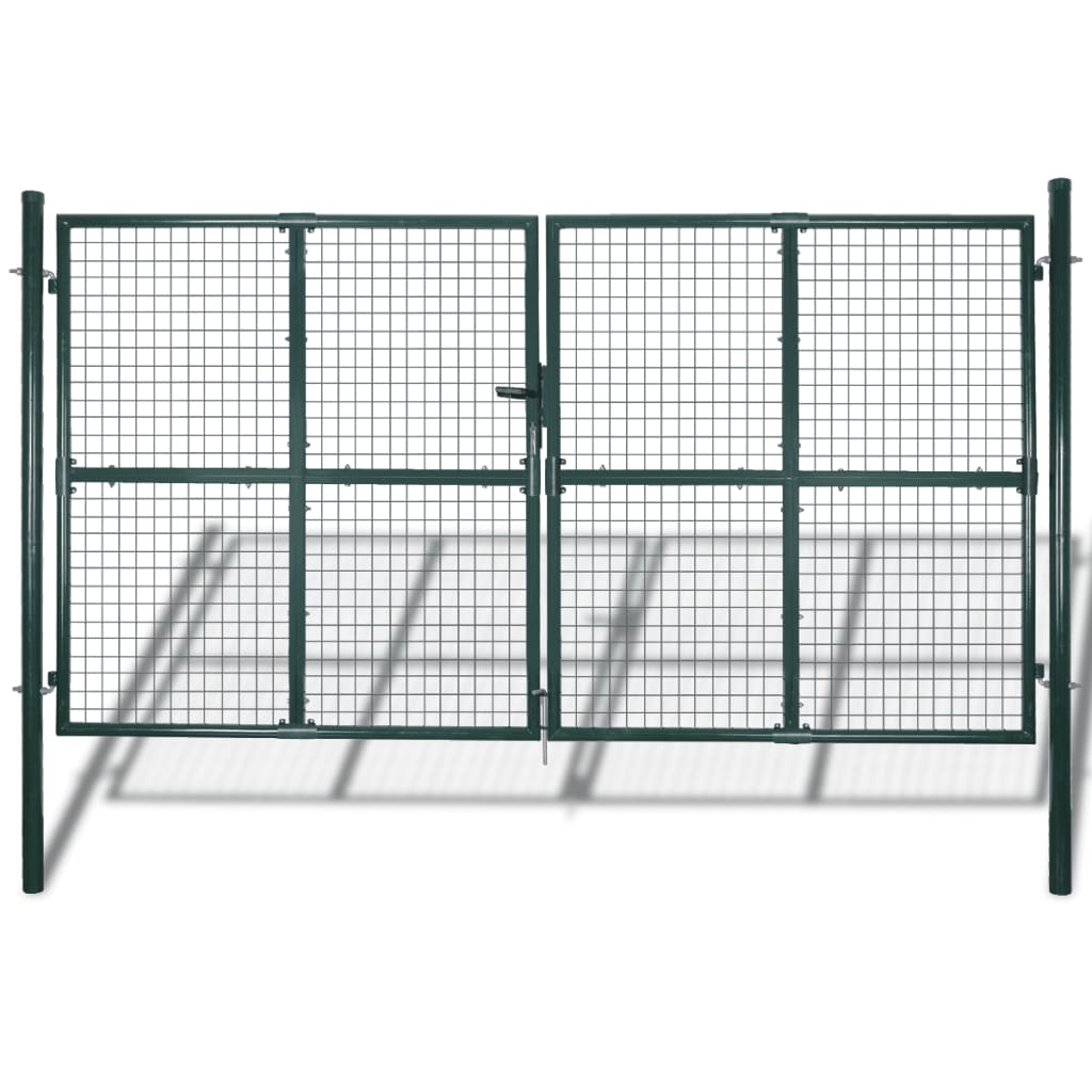 vidaXL Gartengitter Tor Zaun Tür Wandgitter 306x200 cm