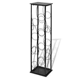 vidaXL metallist veiniriiul 8 pudelile