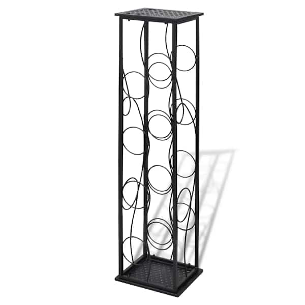 vidaXL metallist veiniriiul 8 pudelile