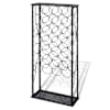 vidaXL metallist veiniriiul 28 pudelile