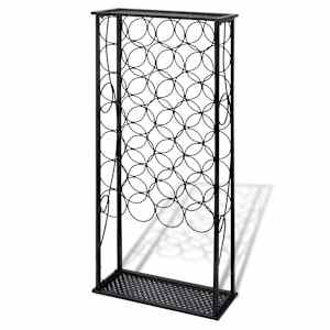vidaXL metallist veiniriiul 28 pudelile