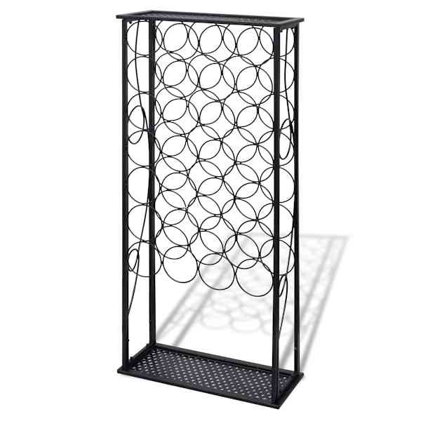 vidaXL metallist veiniriiul 28 pudelile