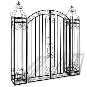 vidaXL ornamentidega aiav&auml;rav sepistatud rauast 122 x 20,5 x 134 cm