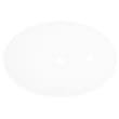 Lavabo Ovalin De Cerámica Blanco Para Baño Baños Ovalado De