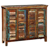 Reclaimed Wood Cupboard Cabinet Shades Sideboard 4 Doors