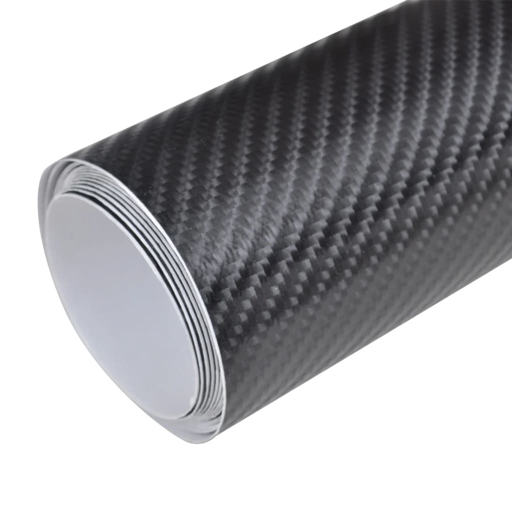 

vidaXL Carbon vinyl auto wrapping folie 4D zwart 200 x 152 cm