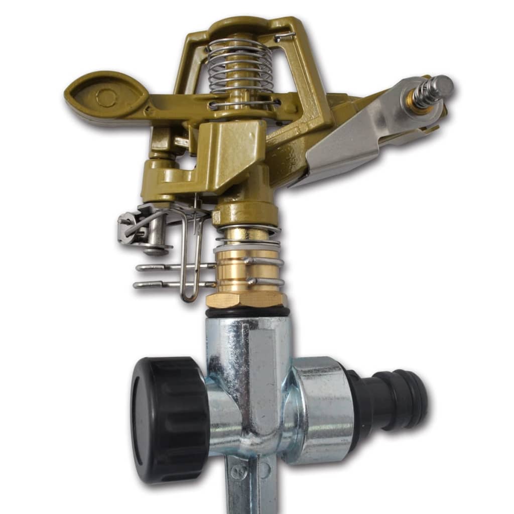 Thumbnail - vidaXL Impuls Sprinkler Gartenbewässerung Zink Metallspitzen