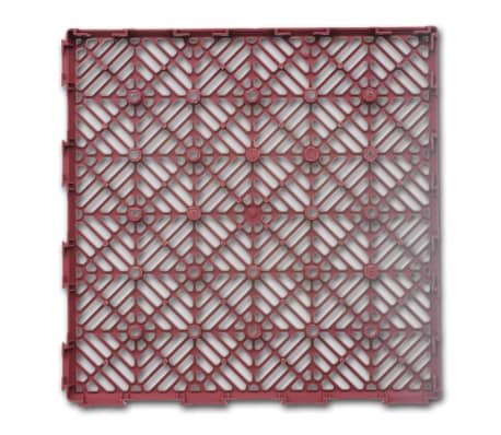 Set 24 pezzi piastrelle plastica pavimento giardino 29 x 29 cm ... Pavimento plastica giardino