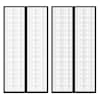 vidaXL Ukse putukakardin 210 x 100 cm 2 tk magnetiga must