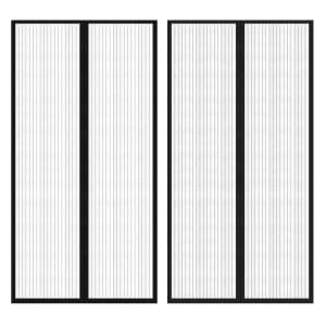 Zavesa proti mrčesu, 210 x 100cm, 2 kosa z magnetom, Črne Barve