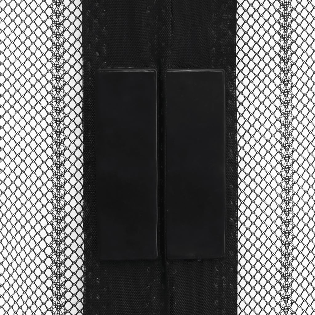 Dveřní závěs proti hmyzu 210 x 100 cm magnetický černý