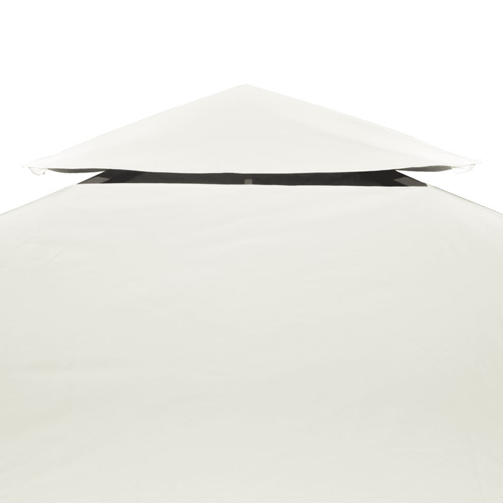 vidaXL Gazebo Cover Canopy Replacement 9.14 oz/yd2 Cream White 10'x10'