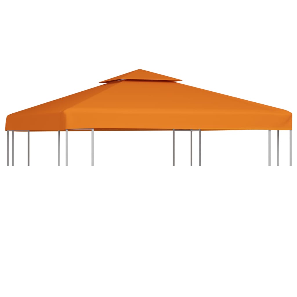 vidaXL Copertină rezervă acoperiș pavilion portocaliu 3×3 m 310 g/m² vidaXL