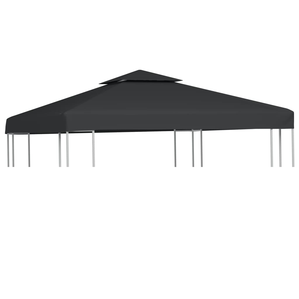 

vidaXL Gazebo Cover Canopy Replacement 9.14 oz/yd² Dark Gray 10'x10'