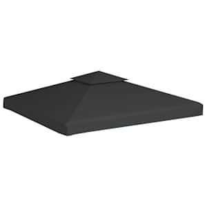 Nepromokavá náhradní střecha na altán 310g/m² tmavě šedá 3x3m - obrázek 2