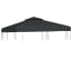  vidaXL sötétszürke csere pavilon ponyvatető 310 g/m² 3 x 3 m termék 2. képe