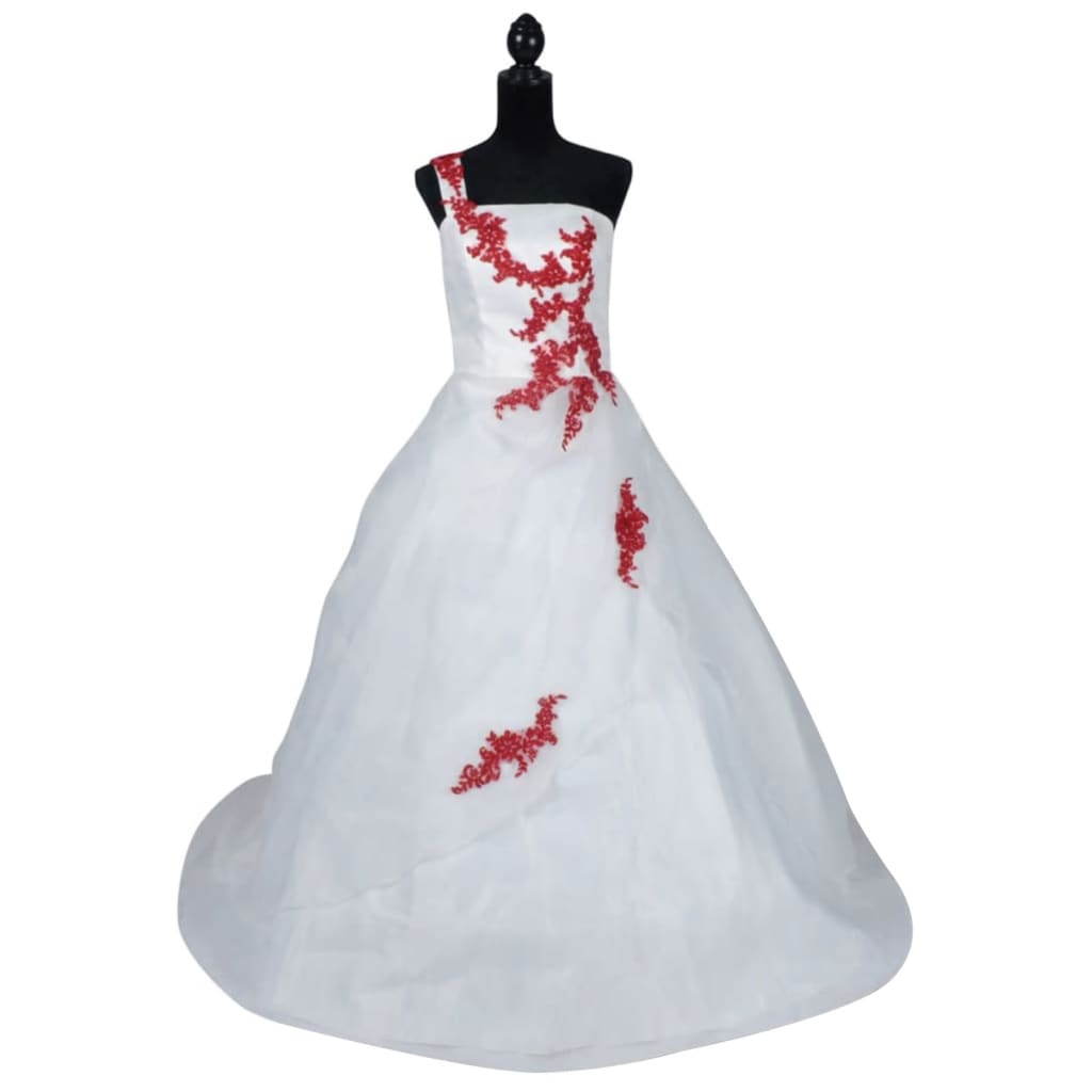 Elegant White Wedding Dress Model A Size 38