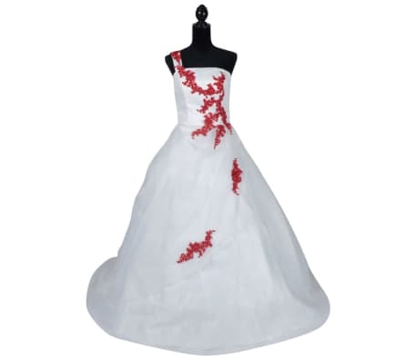 Elegant hvid brudekjole Model A Størrelse 38