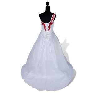 Elegantn&eacute; biele svadobn&eacute; &scaron;aty model A veľkosť 46