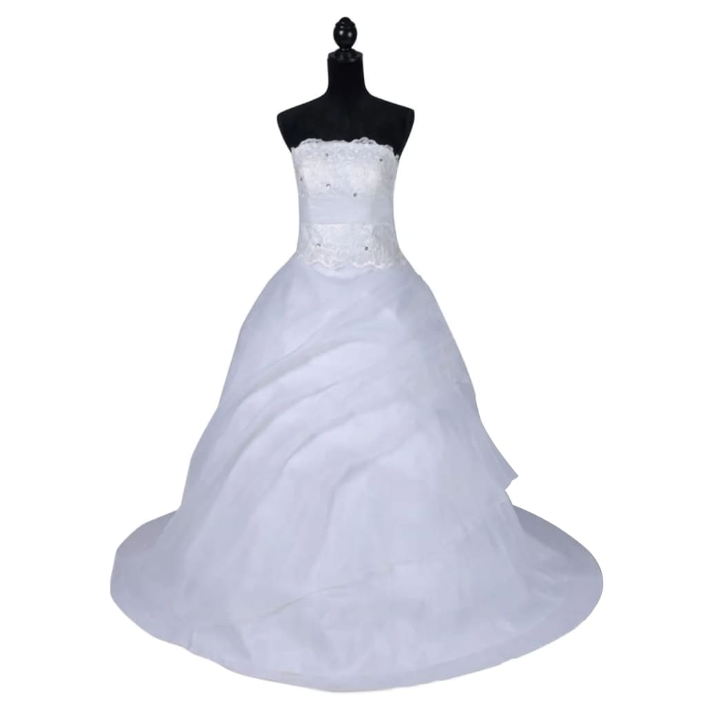 Biała, elegancka suknia ślubna, model B rozmiar 36