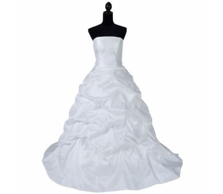 Elegant White Wedding Dress Model D Size 46