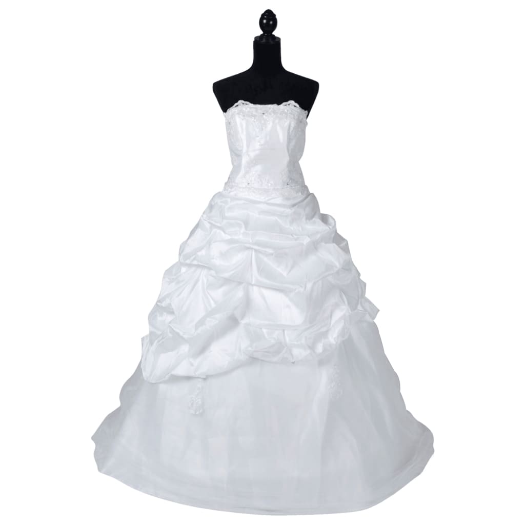 Elegant White Wedding Dress Model E Size 36