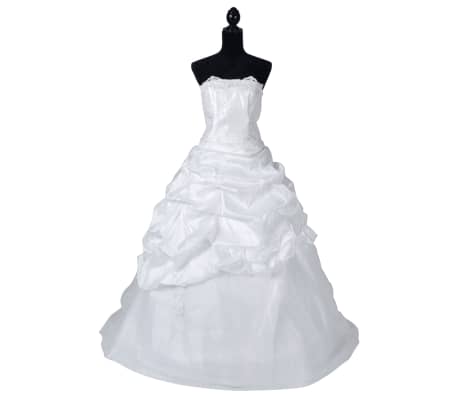 Elegant White Wedding Dress Model E Size 36