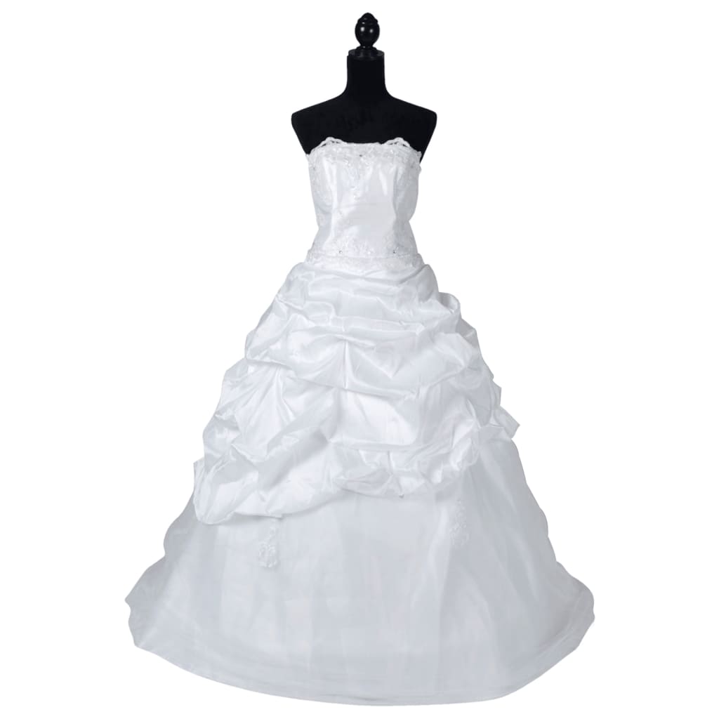 Elegant White Wedding Dress Model E Size 44