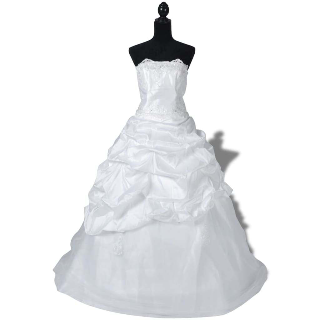 Rochie de mireasă elegantă modelul E mărimea 46 poza vidaxl.ro