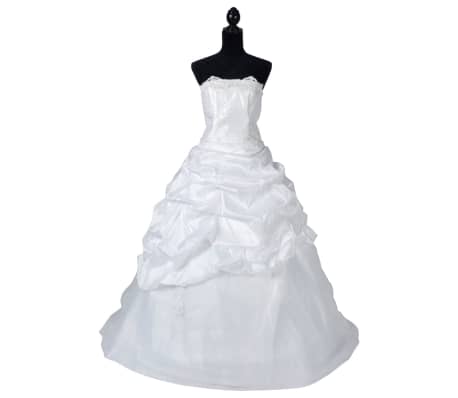 Vestido Blanco Elegante De Novia Traje De Bodas - Modelo E Talla 46