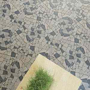 Stone Mosaic Tiles Marble Black and White 0,9 m2