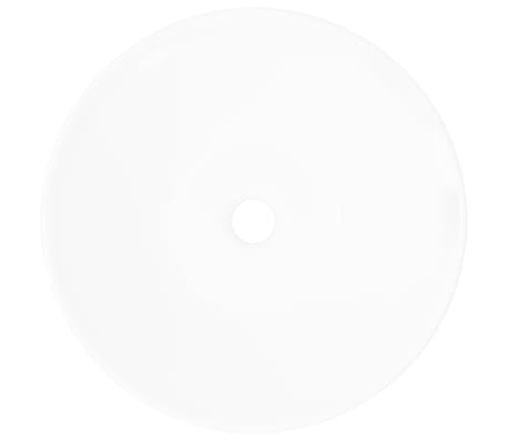 vidaXL Lavabo de cer&aacute;mica porcelana Art blanco